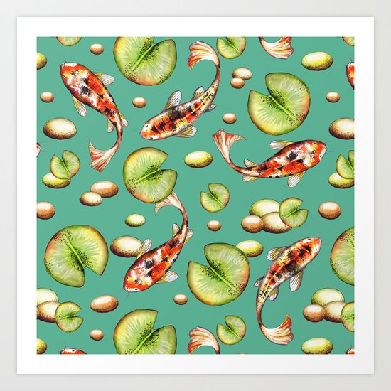 Koi Art Print