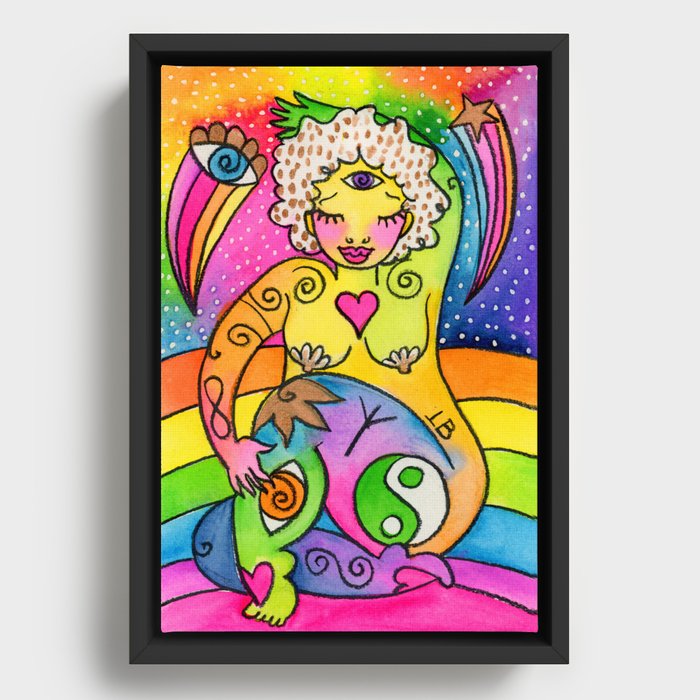 The Pistils - Rainbow Connection Framed Canvas