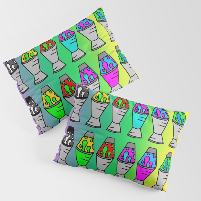 Lava Lamp Colorful Pattern Pillow Sham