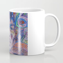 Psychedelic Haze Rock Portrait Coffee Mug