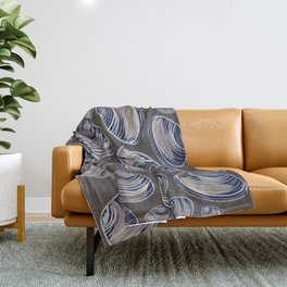 Night Oysters Throw Blanket
