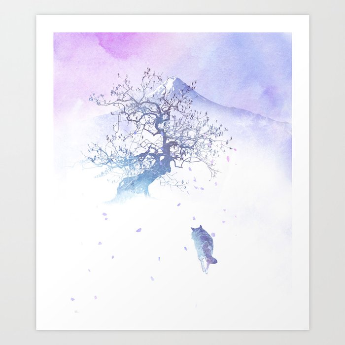 Discover the motif THE LONG WAY TO FUJI by Robert Farkas as a print at TOPPOSTER