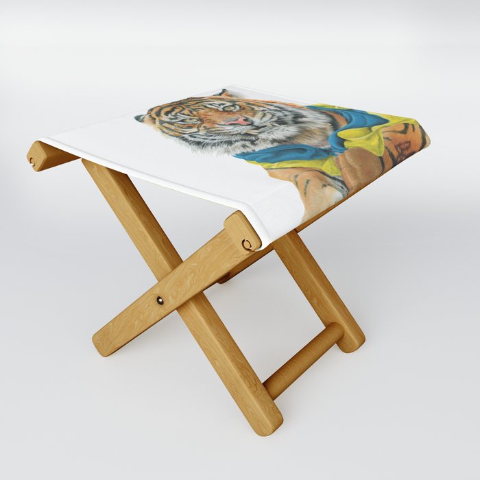 Ukrainian Tiger 2 Corinthians Folding Stool