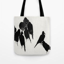 Crows Murder Traditional Japanese Wildlife Tote Bag