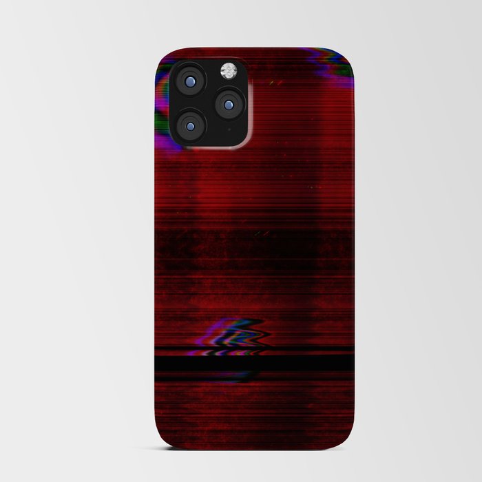 Red liquid wave iPhone Card Case