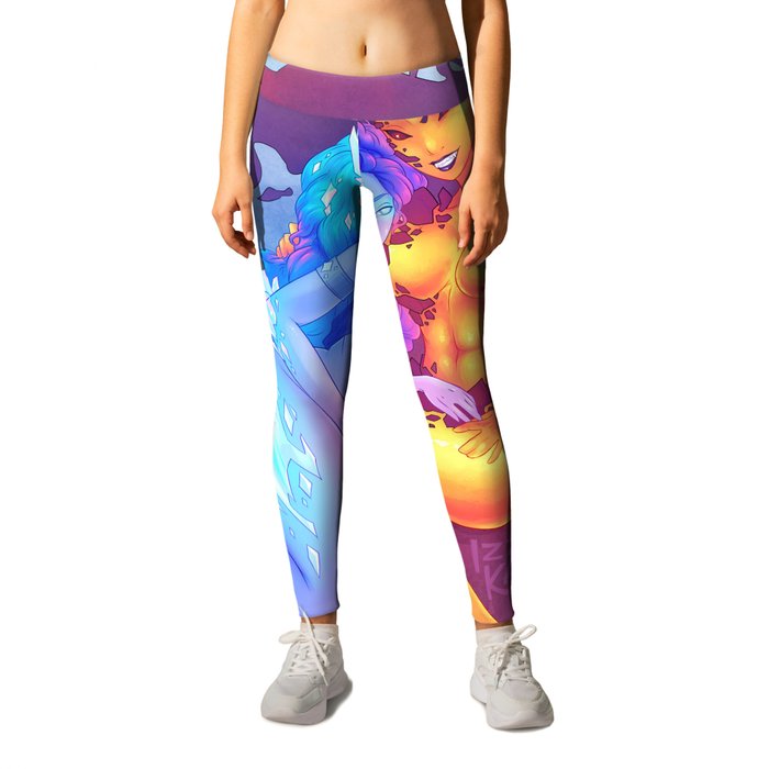 Iika and Ifrys - Fire and Ice Leggings