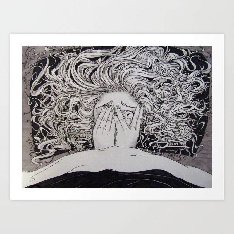 Insomnia Art Print By Silentshewhispers Society6