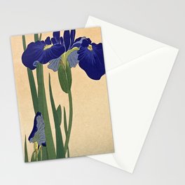 Blue Irises, 1900-1930 by Ohara Koson Stationery Card