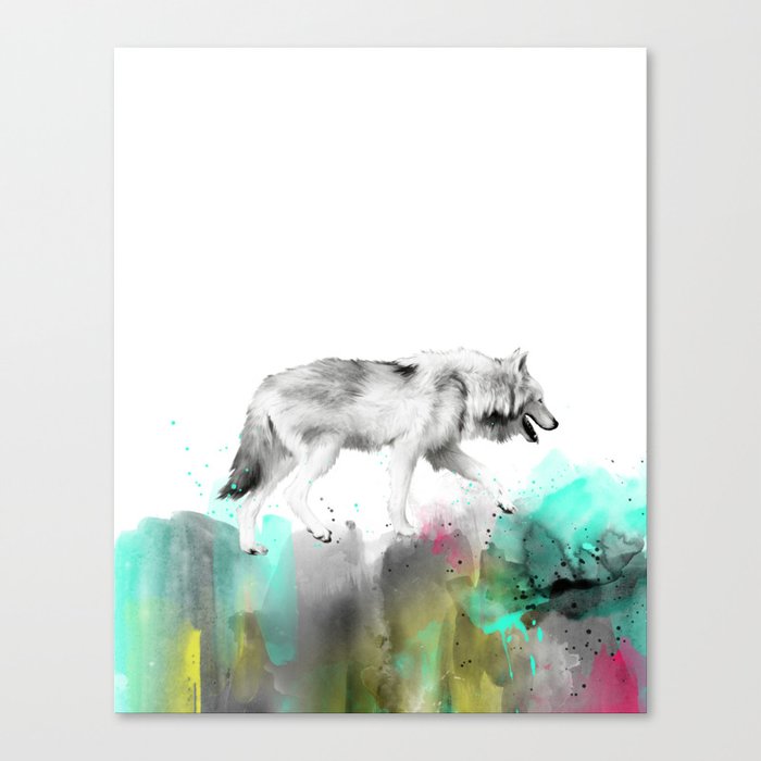 Wild No. 3 // Wolf Canvas Print