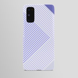 Very Peri Vibes Geometric Triangle Stripes Lavender Android Case
