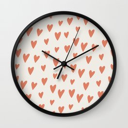Hearts Hearts Hearts Wall Clock