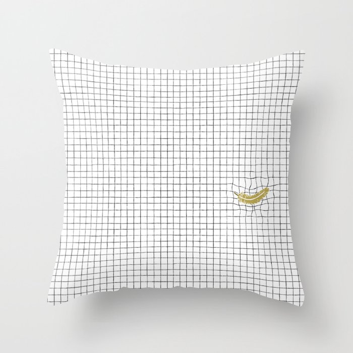 Feather Feather Bling Bling Throw Pillow by Thoka Maer Society6
