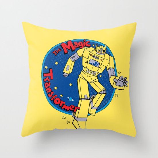 The Magic Transformer Throw Pillow