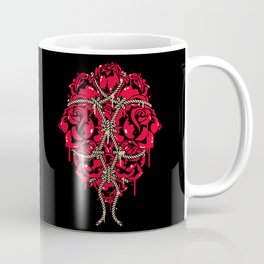 ROPE DOJO - BOUND ROSES Coffee Mug | Vector, Pop Surrealism, Nature, Illustration 