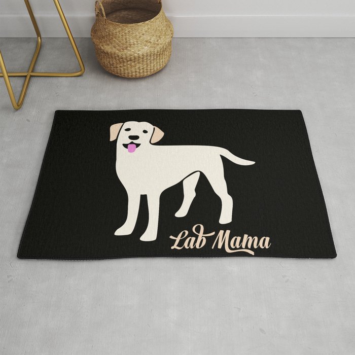 Lab Mama Labrador Retriever Rug