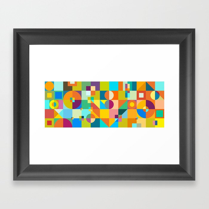 Shapes & Colors Framed Art Print