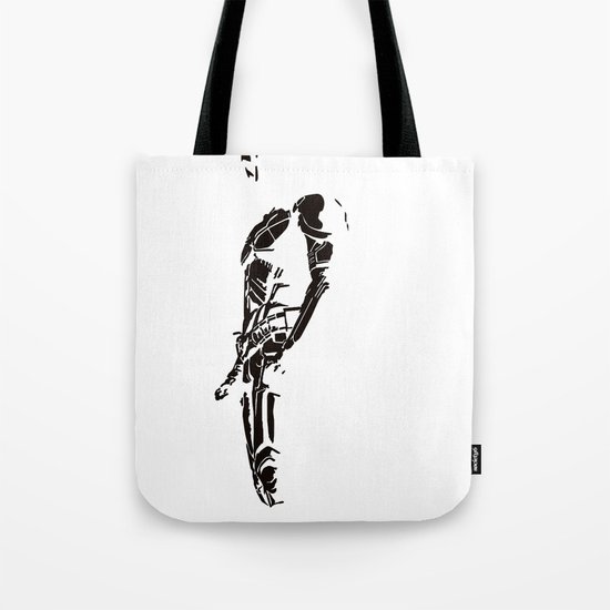 DARK KNIGHT ON WHITE Tote Bag
