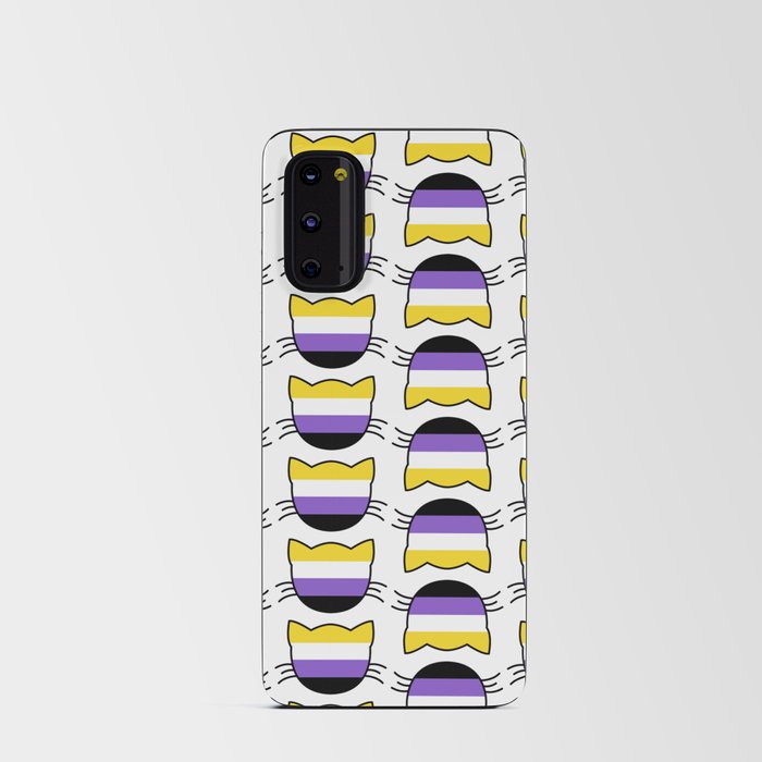 Non-Binary Flag Kitty Cat Tile Android Card Case