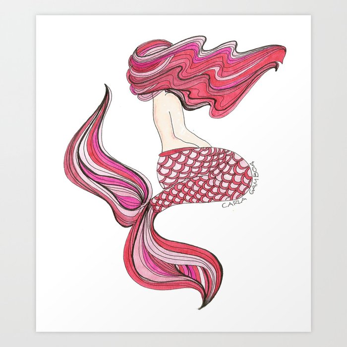 Sirena Isabel Art Print by Carla Gamboa | Society6