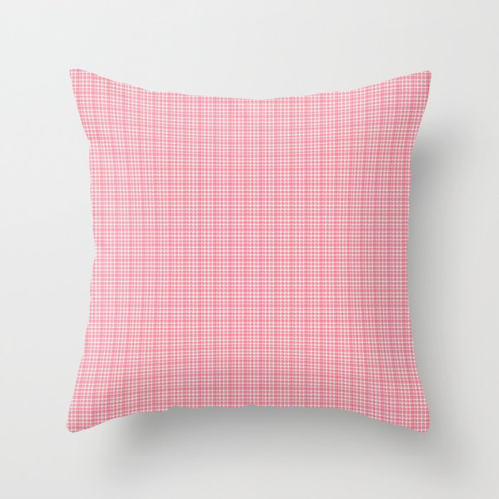 Red Pink Plaid Throw Pillow by Bungalow on Golden Hill Society6