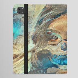 Sand Storm Ghost | AI-Generated Art iPad Folio Case