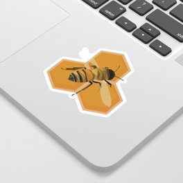 Honey Bee Comb Sticker