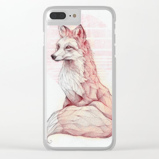 Vulpes Vulpes Clear iPhone Case