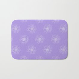 Positively Purple Daisies Bath Mat