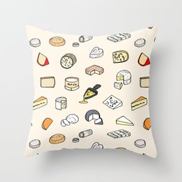 Cheese pattern Throw Pillow
