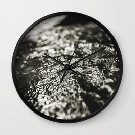 Flowing water | Abstract photography | black and white Wall Clock