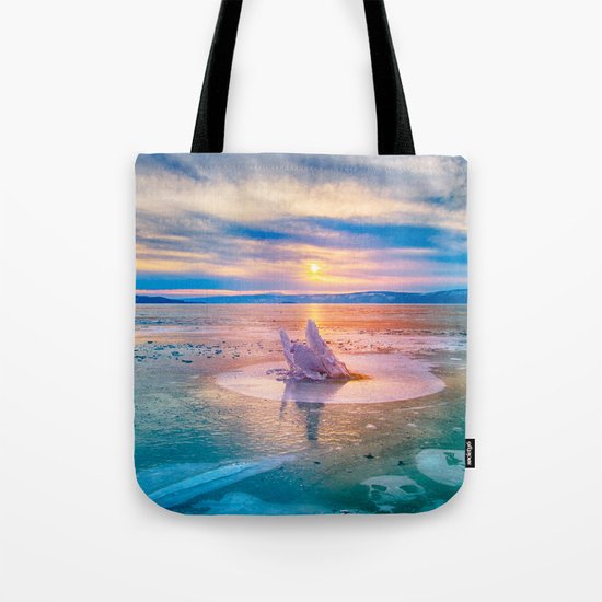 The Strange Ice Circle of Baikal Tote Bag