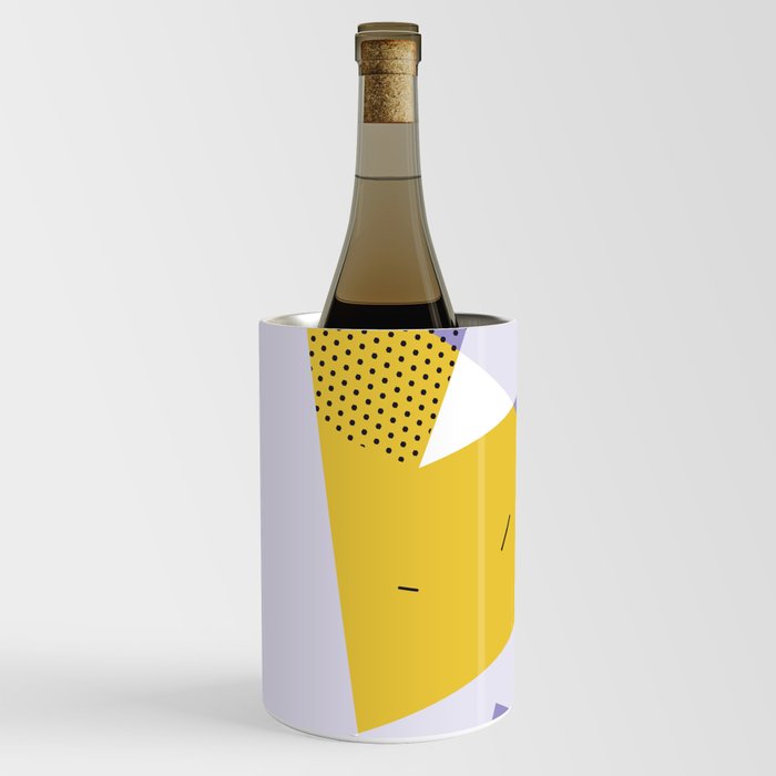 Retro Pattern Hand Made With Love Wine Chiller