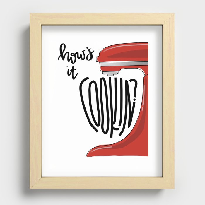 How's it Cookin? Recessed Framed Print