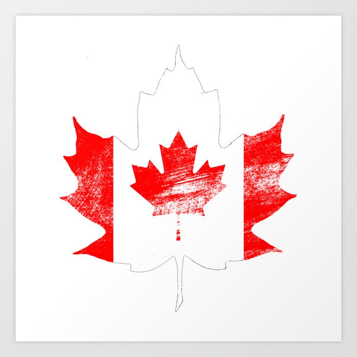 Canada Maple Leaf Art Print By Samber Society6