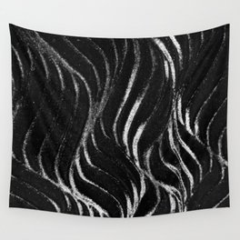 Black Wave Wall Tapestry