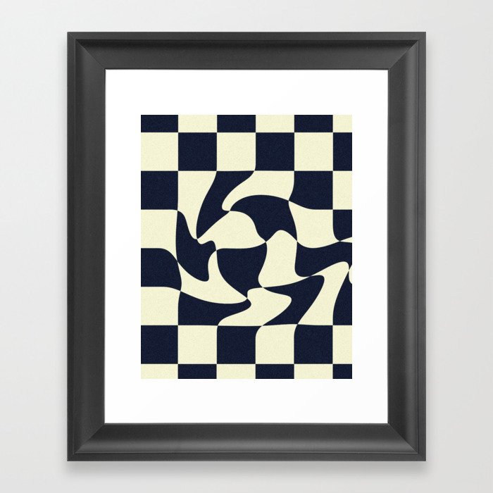 Vintage Checkers Framed Art Print