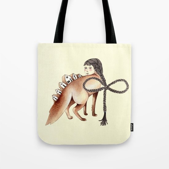 Little Homes of Hair and Wood Tote Bag