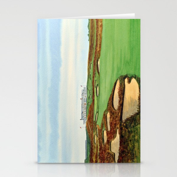 Shinnecock Hills Golf Course With Clubhouse Stationery Cards