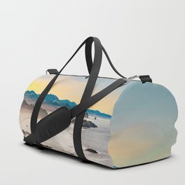 Cannon Beach Ocean Views at Sunset | Travel Photography and Collage Duffle Bag