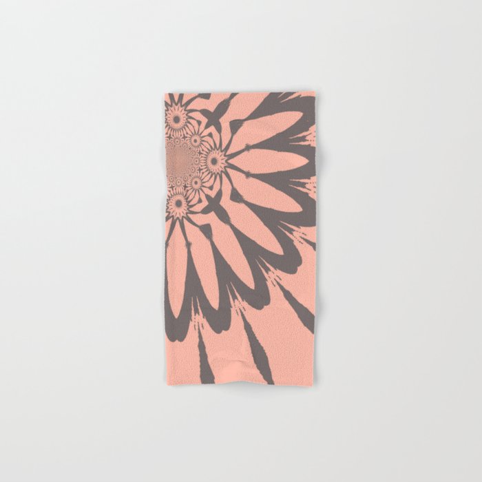 Peach and gray online bath towels