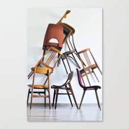 Chairs from 1960s Canvas Print