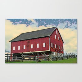 The Red Barn Canvas Print