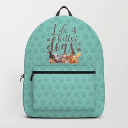 Animals Dog Paw Print Cool Backpack Bookbag Rucksack School Travel Bag