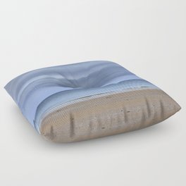 Simplicity Beach in Expressive and I Art  Floor Pillow