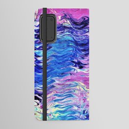 Marbled waves Android Wallet Case