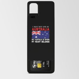 Australia Heart Belongs Australian Australia Day Android Card Case