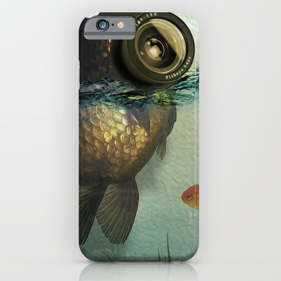 Fish eye lens iPhone & iPod Case