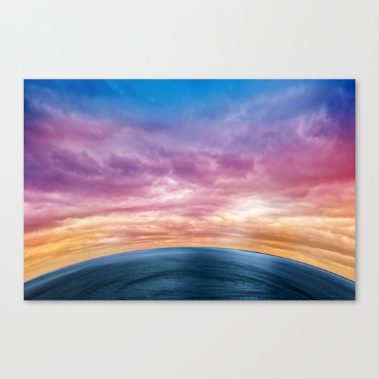 Rainbow Planet Canvas Print