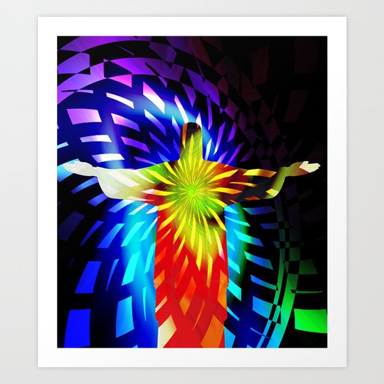 Jesus Christ Eternal Light Art Print