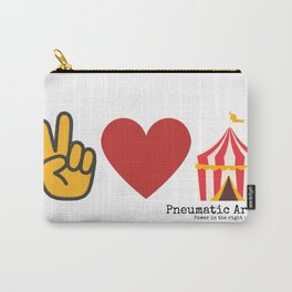 Peace, Love & Circus Carry-All Pouch